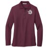 Ladies Silk Touch Long Sleeve Polo Thumbnail